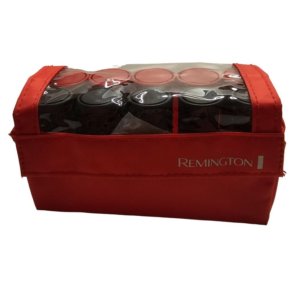 Remington Hot Rollers Set With Red Storage Case & Cord Travel Size H-1015